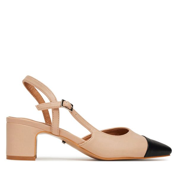 Półbuty DeeZee. Brązowe półbuty damskie DeeZee, bez wzorów, bez obcasa. Za 119.99 zł.