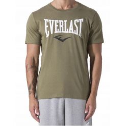 KOSZULKA męska EVERLAST 37M290J86-9700 t-shirt sportowa khaki bawełniana M. Zielone t-shirty męskie Everlast, m, bez wzorów, z bawełny, bez kołnierzyka. Za 69.00 zł.