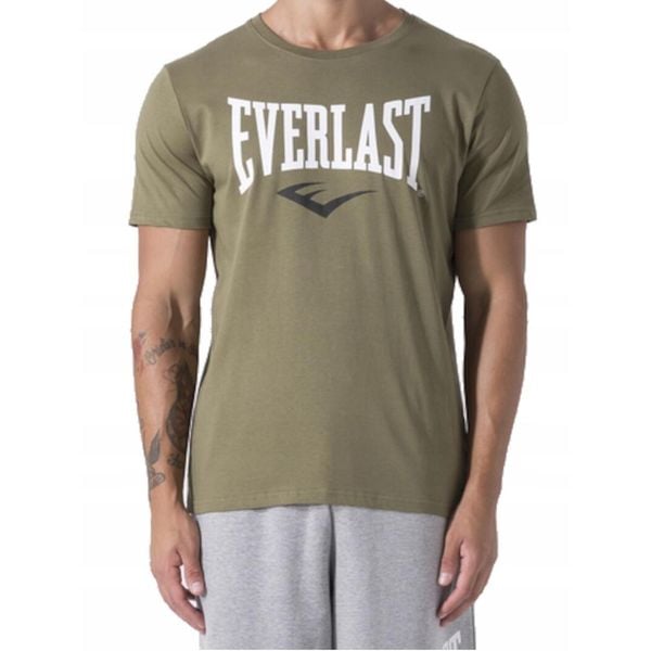 KOSZULKA męska EVERLAST 37M290J86-9700 t-shirt sportowa khaki bawełniana M. Zielone t-shirty męskie Everlast, m, bez wzorów, z bawełny, bez kołnierzyka. Za 69.00 zł.