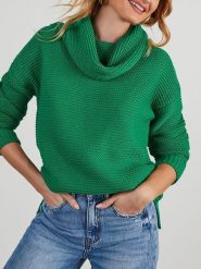 LA Angels Sweter w kolorze zielonym rozmiar: XL. Zielone swetry klasyczne damskie LA Angels, xl, bez kołnierzyka. Za 187.07 zł.