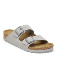 Birkenstock Klapki "Arizona BF" w kolorze szarym rozmiar: 41. Szare klapki damskie Birkenstock, bez wzorów, bez obcasa. Za 259.74 zł.
