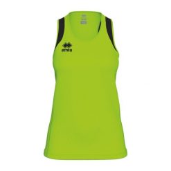 Damski tank top Errea Starter. Czarne topy damskie ERREA, bez wzorów, z materiału, bez kołnierzyka. Za 237.00 zł.