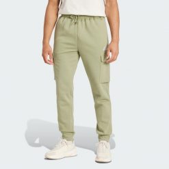 Spodnie dresowe męskie adidas Essentials Fleece Regular Tapered Cargo. Białe spodnie dresowe męskie Adidas, z dresówki. Za 199.00 zł.