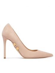 Elisabetta Franchi Szpilki SA-16L-62E2-590 Beżowy jasny. Brązowe szpilki Elisabetta Franchi, bez wzorów, ze skóry, bez obcasa. Za 2,509.00 zł.