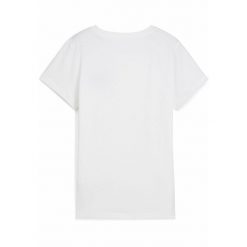 Damska koszulka ESS SCRIPT PUMA White. Białe bluzki sportowe damskie Puma, s, bez wzorów, bez ramiączek. W wyprzedaży za 79.00 zł.