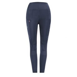 Damskie legginsy jeździeckie Cavallo Lin Grip Rl. Niebieskie legginsy damskie CAVALLO, z aplikacjami. Za 284.65 zł.