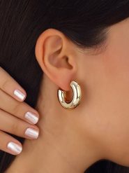 Luja Bijoux Pozłacane kolczyki-kreole rozmiar: onesize. Żółte kolczyki damskie Luja Bijoux, pozłacane. Za 57.45 zł.