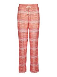 Vero Moda Spodnie "Dicte" w kolorze jasnoróżowo-czerwonym rozmiar: M. Czerwone spodnie materiałowe damskie Vero Moda, bez wzorów, z materiału, z podwyższonym stanem. Za 43.99 zł.