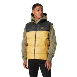 Kurtka puchowa bez rękawów Helly Hansen Active. Brązowe kurtki męskie Helly Hansen, bez wzorów, z puchu, bez kaptura. Za 699.00 zł.