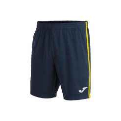 Spodenki do tenisa męskie Joma Open III. Niebieskie szorty męskie Joma, bez wzorów, z poliesteru, sportowe. Za 104.25 zł.