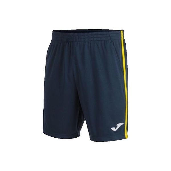 Spodenki do tenisa męskie Joma Open III. Niebieskie szorty męskie Joma, bez wzorów, z poliesteru, sportowe. Za 104.25 zł.