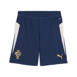Męskie szorty treningowe Portugalia PUMA Persian Blue Sugared Almond Beige. Brązowe szorty męskie Puma, bez kołnierzyka. Za 199.00 zł.