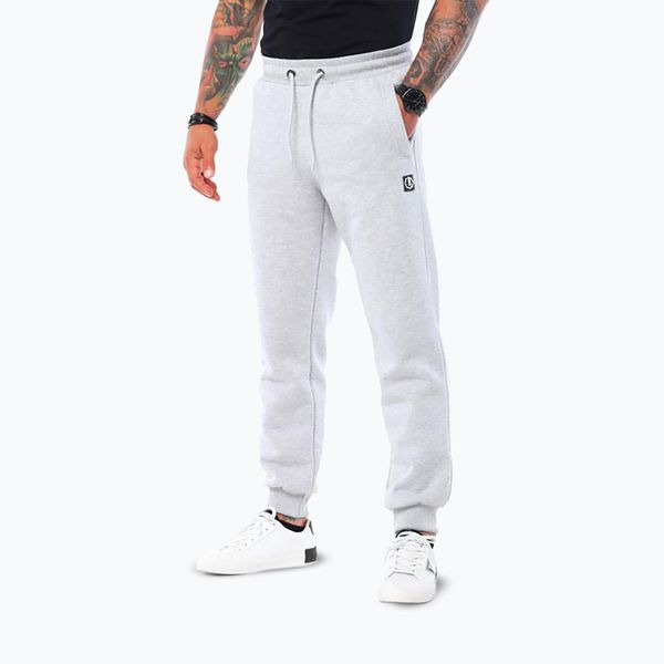 Spodnie męskie Octagon Small Logo. Szare spodnie materiałowe męskie OCTAGON, bez wzorów, z bawełny, klasyczne. Za 199.99 zł.