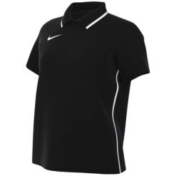Koszulka damska Nike Dri-Fit Park 26 Polo. Czarne bluzki sportowe damskie Nike, z poliesteru, bez kołnierzyka, bez ramiączek. Za 89.99 zł.