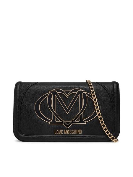 LOVE MOSCHINO Torebka JC4010PP1NLG0000 Czarny. Czarne torebki wieczorowe Love Moschino, bez wzorów, ze skóry, wizytowe, bez kołnierzyka, bez ramiączek. Za 589.99 zł.