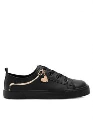 DeeZee Trampki CSS20377-28 Czarny. Czarne trampki i tenisówki dziewczęce DeeZee, bez wzorów, ze skóry, bez zapięcia. Za 79.99 zł.