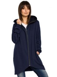 Be Wear Bluza w kolorze granatowym rozmiar: XXL/3XL. Niebieskie bluzy z kapturem damskie Be Wear, xl, z bawełny. Za 166.88 zł.