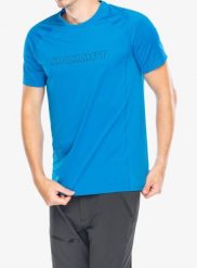 Koszulka szybkoschnąca męska Mammut Selun FL Logo T-Shirt. Niebieskie t-shirty męskie Mammut, m, bez wzorów, z materiału, bez kołnierzyka. Za 280.70 zł.