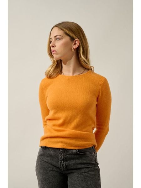 AUTHENTIC CASHMERE Kaszmirowy sweter "Ivy" w kolorze pomarańczowym rozmiar: S. Pomarańczowe swetry klasyczne damskie AUTHENTIC CASHMERE, s, z kaszmiru, bez kołnierzyka. Za 319.13 zł.