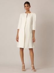 APART Płaszcz ślubny w kolorze białym rozmiar: 36. Białe płaszcze damskie Apart, bez wzorów. Za 304.95 zł.