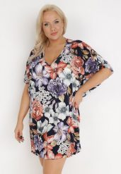 Granatowa Sukienka z Wiskozy Irima. Niebieskie sukienki damskie Born2be, na lato, l, z aplikacjami, z wiskozy, bez kołnierzyka, bez ramiączek, mini. W wyprzedaży za 55.99 zł.