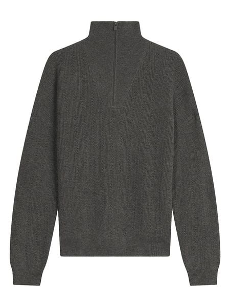AUTHENTIC CASHMERE Kaszmirowy sweter w kolorze antracytowym rozmiar: XL. Czarne golfy damskie AUTHENTIC CASHMERE, xl, bez wzorów, z kaszmiru, bez ramiączek. Za 414.33 zł.