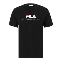 T-shirt Męski Bedburg. Czarne t-shirty męskie Fila, m, bez wzorów, bez kołnierzyka. Za 153.99 zł.