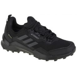 Buty adidas Terrex AX4 Gtx M HP7395 czarne. Czarne buty trekkingowe męskie z materiału, bez zapięcia, adidas terrex. Za 720.38 zł.