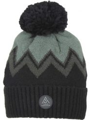 Peak Mountain Czapka "Mission" w kolorze oliwkowo-czarnym rozmiar: onesize. Brązowe czapki zimowe damskie Peak Mountain, ze splotem. Za 126.45 zł.