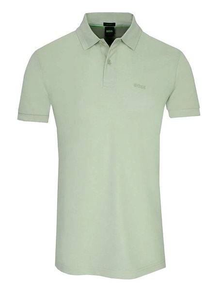 Hugo Boss Fashion Koszulka polo w kolorze jasnozielonym rozmiar: S. Zielone koszulki polo męskie Hugo Boss Fashion, s, bez wzorów, z bawełny, bez ramiączek. Za 258.52 zł.