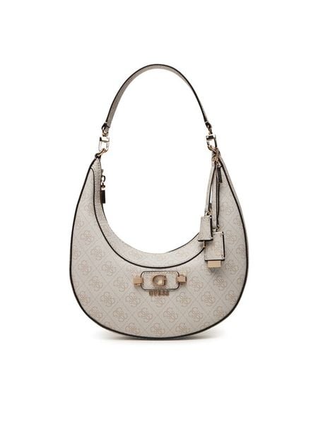 Guess Torebka Lindsey HWSG97 49010 Kremowy. Białe torebki klasyczne damskie Guess, z aplikacjami, ze skóry, bez dodatków. Za 584.99 zł.