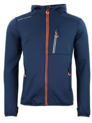 Peak Mountain Kurtka polarowa "Campo" w kolorze granatowym rozmiar: M. Niebieskie kurtki męskie Peak Mountain, m, bez wzorów, z materiału, bez kaptura. Za 173.99 zł.