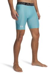 Under Armour Szorty sportowe w kolorze turkusowym rozmiar: L. Niebieskie szorty męskie Under Armour, bez wzorów, z materiału, sportowe. Za 90.95 zł.