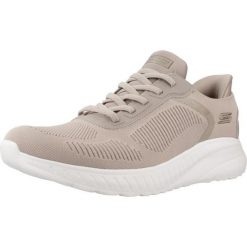 Buty Kobieta Skechers Bobs Squad Chaos beżowy. Brązowe buty sportowe na co dzień damskie Skechers, bez wzorów, trekkingowe, Skechers Sport. Za 363.63 zł.