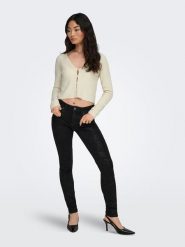 ONLY Kardigan w kolorze beżowym rozmiar: M. Brązowe kardigany damskie Only, m, bez wzorów, prążkowane. Za 88.43 zł.