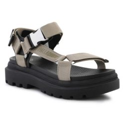 Sandały Palladium Pallacruise Strap Dune 97465-297-M beżowy. Brązowe sandały damskie bez wzorów, z materiału, bez obcasa. Za 599.46 zł.
