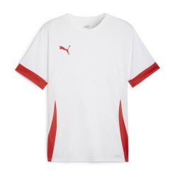 Koszulka Puma TeamGoal. Białe t-shirty sportowe męskie Puma, bez ramiączek, do piłki nożnej. Za 82.00 zł.