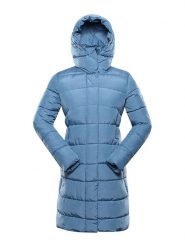 Alpine Pro Płaszcz pikowany "Edora" w kolorze błękitnym rozmiar: M. Niebieskie płaszcze damskie Alpine Pro, m, bez wzorów. Za 241.56 zł.