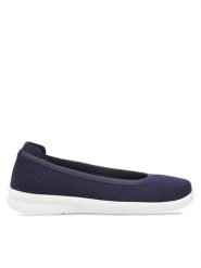Clara Barson Baleriny Merle H20630-01 Granatowy. Niebieskie baleriny damskie Clara Barson, bez wzorów, z materiału, bez obcasa. Za 79.99 zł.