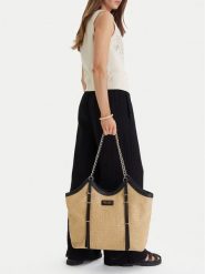 Nine West Torebka EO-Chic-LDA8854 Beżowy. Brązowe torebki klasyczne damskie Nine West, bez wzorów, z materiału, bez dodatków. Za 319.99 zł.