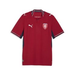 Męska koszulka domowa reprezentacji Czech 2026 PUMA. Czerwone t-shirty sportowe męskie Puma, m, bez ramiączek, do piłki nożnej. Za 329.00 zł.