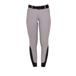 Damskie spodnie jeździeckie o pełnej przyczepności Equestro. Szare spodnie materiałowe damskie EQUESTRO, bez wzorów, z elastanu. Za 513.90 zł.