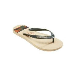 Japonki TOP STRIP męskie. Brązowe klapki i japonki męskie Havaianas, z gumy. Za 69.99 zł.