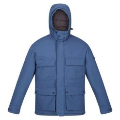 Męska Kurtka Zimowa Przeciwdeszczowa Raylan. Niebieskie kurtki męskie Regatta, na zimę, m, bez wzorów, z syntetyku, eleganckie, bez kaptura. Za 202.99 zł.