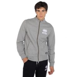 Bluza dresowa zapinana na zamek błyskawiczny Errea Essential 26. Szare bluzy bez kaptura męskie ERREA, m, z bawełny. Za 156.00 zł.