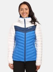 Kilpi Kurtka puchowa "Pyramiden" w kolorze niebiesko-białym rozmiar: 38. Białe kurtki damskie Kilpi, bez wzorów, z materiału, bez kaptura. Za 501.57 zł.