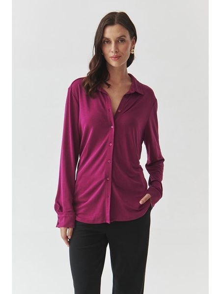 TATUUM Koszula "Ganko" w kolorze fioletowym rozmiar: M. Różowe koszule damskie Tatuum, m, bez wzorów, bez kołnierzyka, bez ramiączek. Za 148.61 zł.