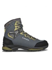 LOWA Skórzane buty trekkingowe "Camino EVO GTX" w kolorze oliwkowo-niebieskim rozmiar: 47. Brązowe buty trekkingowe męskie Lowa, z gore-texu, bez zapięcia, outdoorowe, gore-tex. Za 1,035.99 zł.