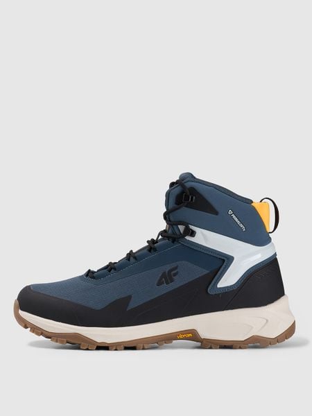 4F Wysokie buty trekkingowe ICE CRACKER z izolacją Primaloft męskie - granatowe 45. Niebieskie buty trekkingowe męskie 4f, na zimę, z nylonu, przed kolano, bez zapięcia, primaloft. Za 549.99 zł.