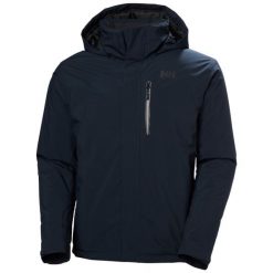 Kurtka narciarska Helly Hansen Crewser. Niebieskie kurtki męskie Helly Hansen, m, bez wzorów, bez kaptura, narciarskie. Za 1,107.50 zł.